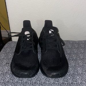 Black prime blue Ultra Boosts